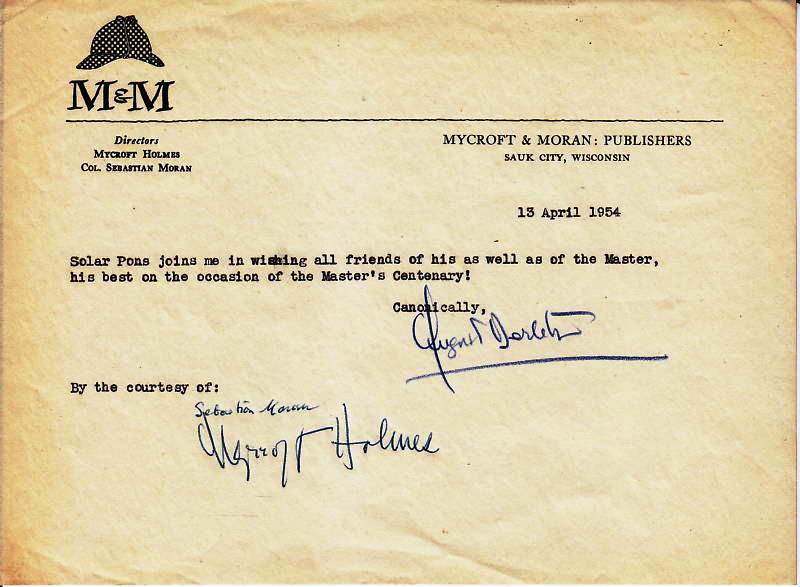 Mycroft and Moran letter